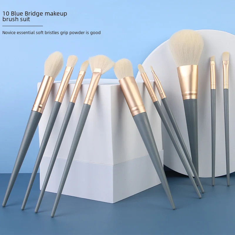 10pieceSoftestMakeupBrushSetUltrasoftEyeshadowBrushLoose