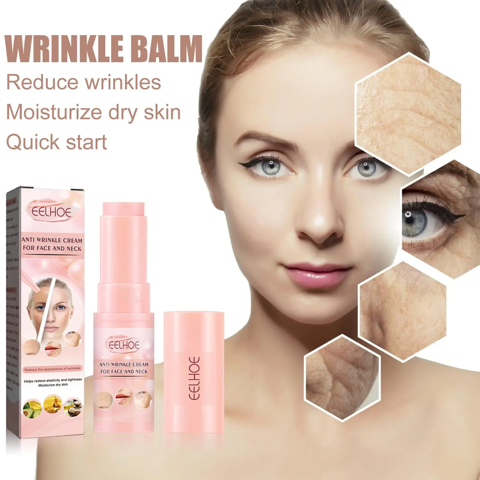Collagen Multi Balm Stick Wrinkle Removal Multi Bounce Balm Anti-aging Brighten Tone Moisturizing Cream face cream retinol face cream Cosmetics