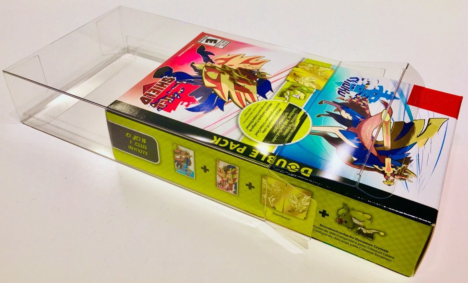 1 Scatola Di Protezione Per Nintendo Switch Pokemon Sword & Shield Steelbook Edition!