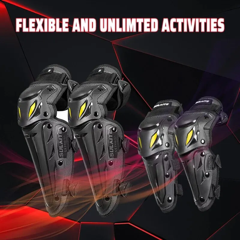 Motorcycle Knee Pads Elbow Guard Ride Protection Protective Gear