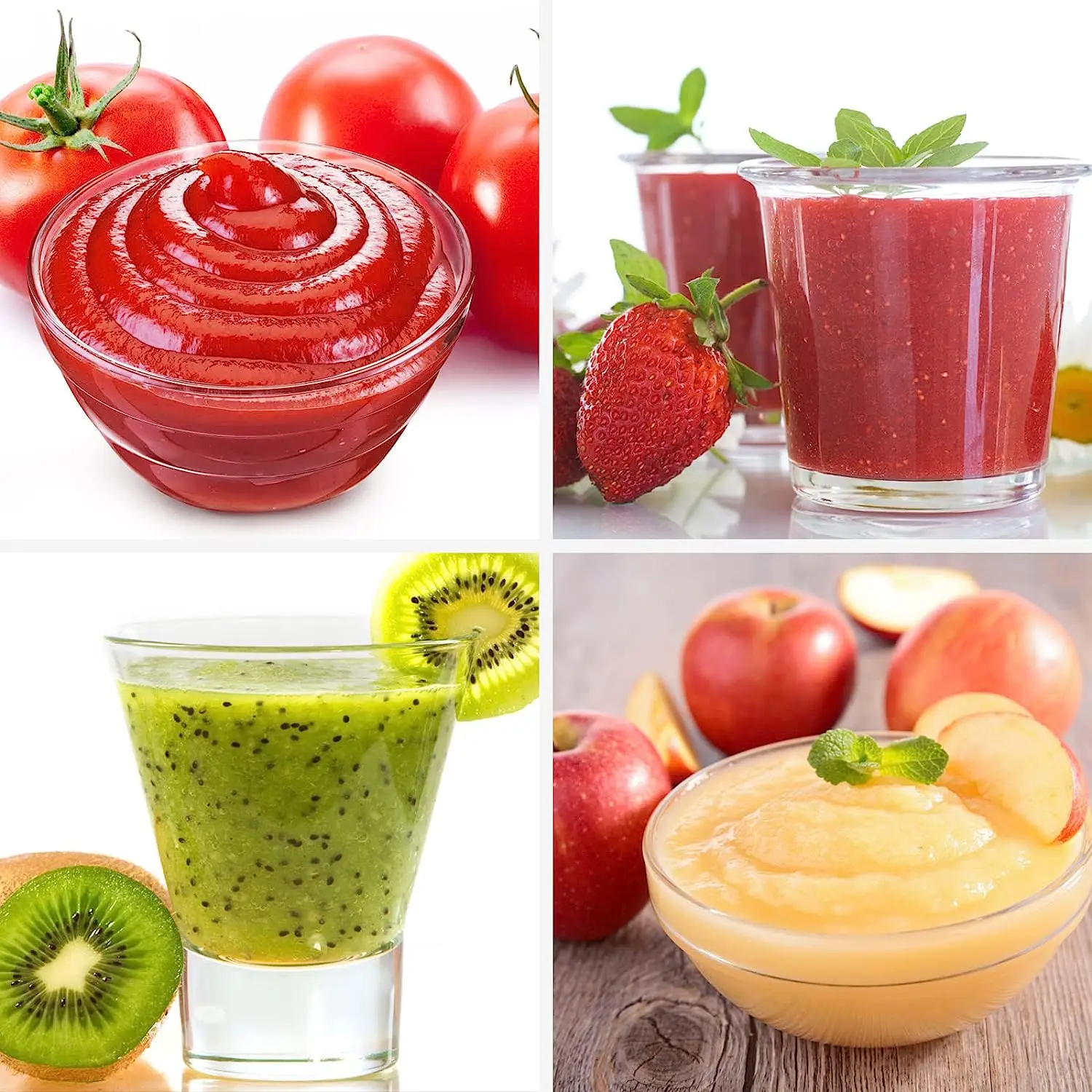 2024Fruit & Vegetable Strainer Attachment Set for Kitchenaid Stand Mixer, Includes Food Grinder Attachment with Sausage Stuffer