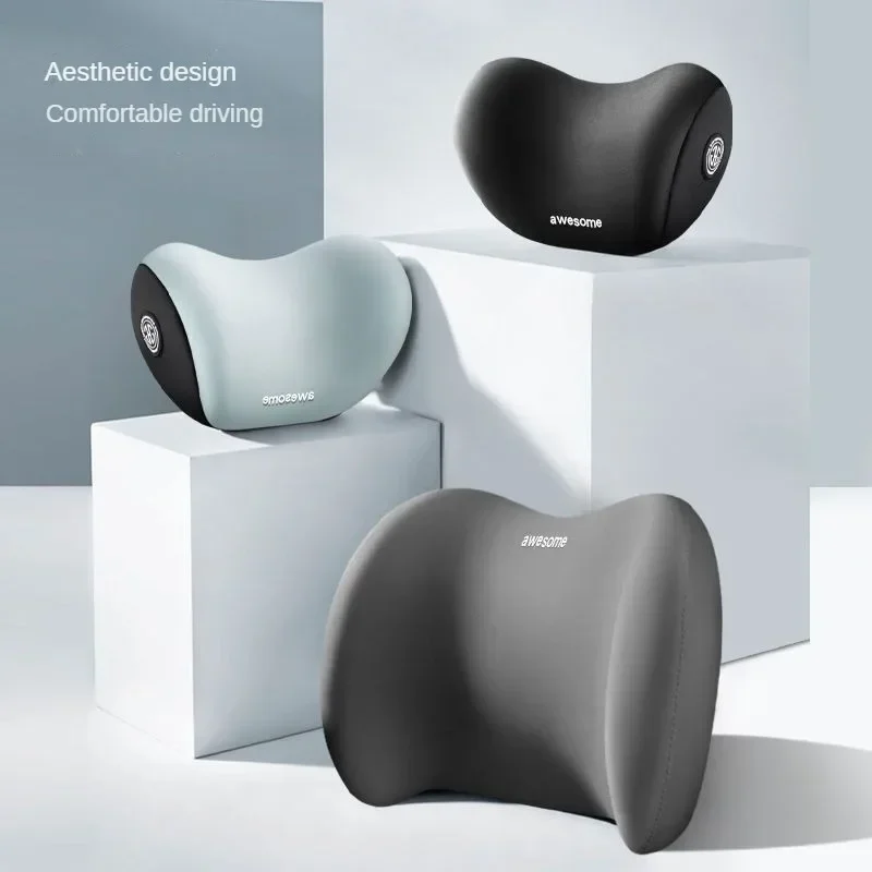 Car Seat Cushion Headrest/Lumbar Support Neck Pillow Waist Cushion Driver Seat Backrest Driving Lumbar Support