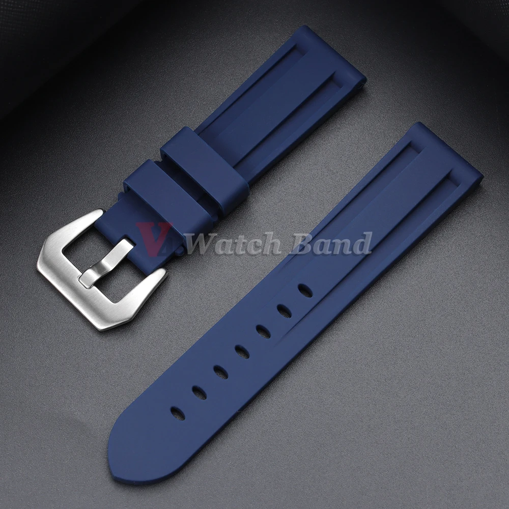 Deluxe Silicone Waterproof Sports Watch Band for Men - Universal Fit Wristband