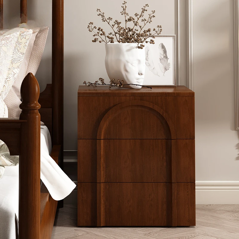 

Ancient bedside cabinet, bedroom solid wood storage cabinet, bedside cabinet, modern minimalist