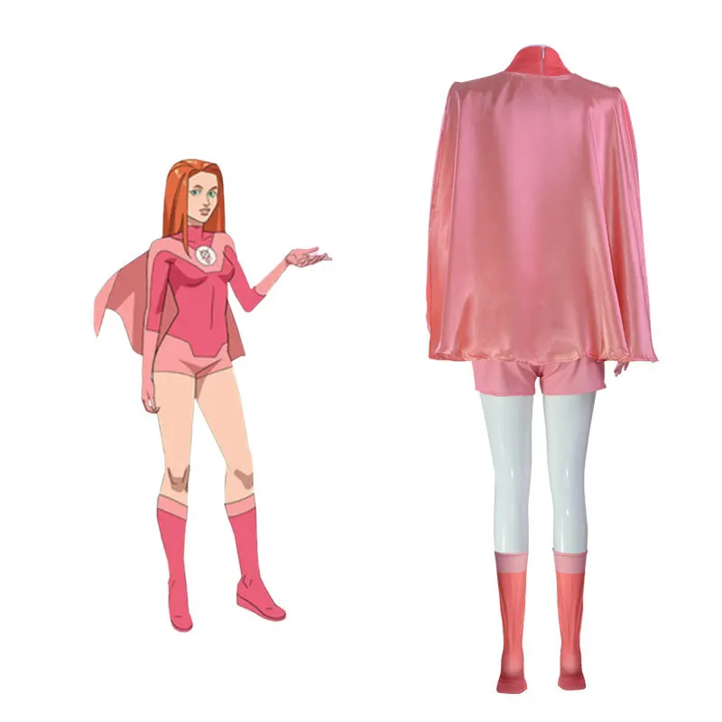 Invincible Mark Grayson Bodysuit with Cape Cosplay Costume for Men (Unofficial)