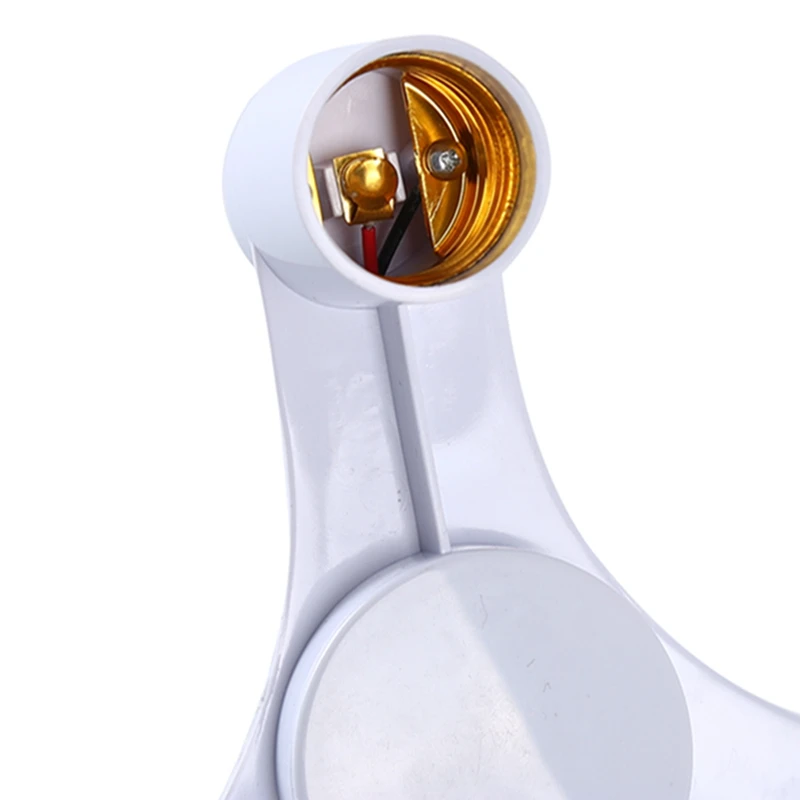 Description Picture 5 of itemE27 3 Head Light Adapter Splitter Converter Screw Induction Lamp Holder Bulb Base White Hardware Accessories
