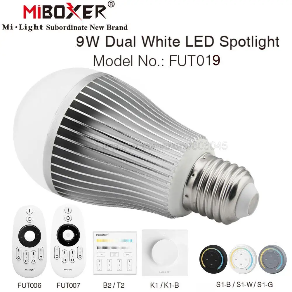 MiBoxer LED Bulb E27 9W Color Temperature Adjustable Smart LED