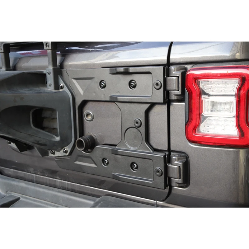 JL Spare Tire Carrier Tailgate Bracket Hinge Reinforcement Kits Black