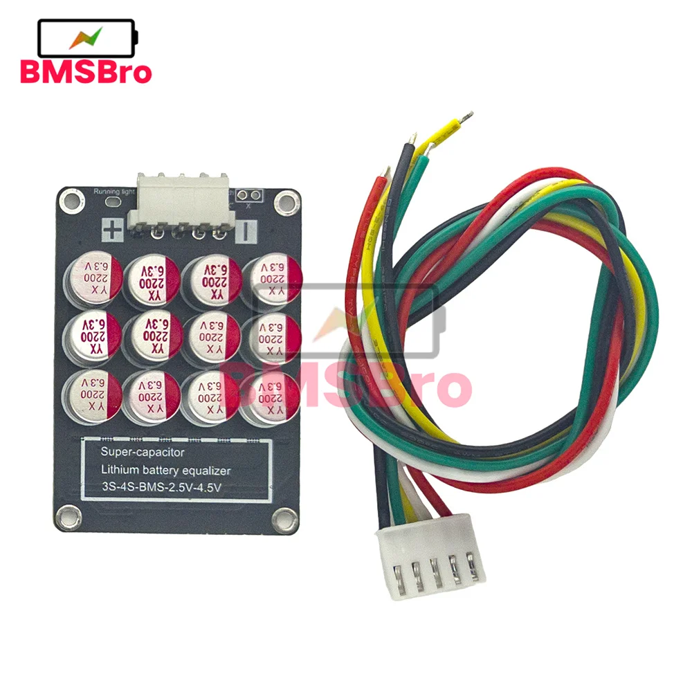 BMS 3S 4S 5.5A Batteria al litio Lifepo4 Bilanciatore attivo Equalizzatore Trasferimento di energia ad alta efficienza Batteria Celle Bilanciamento