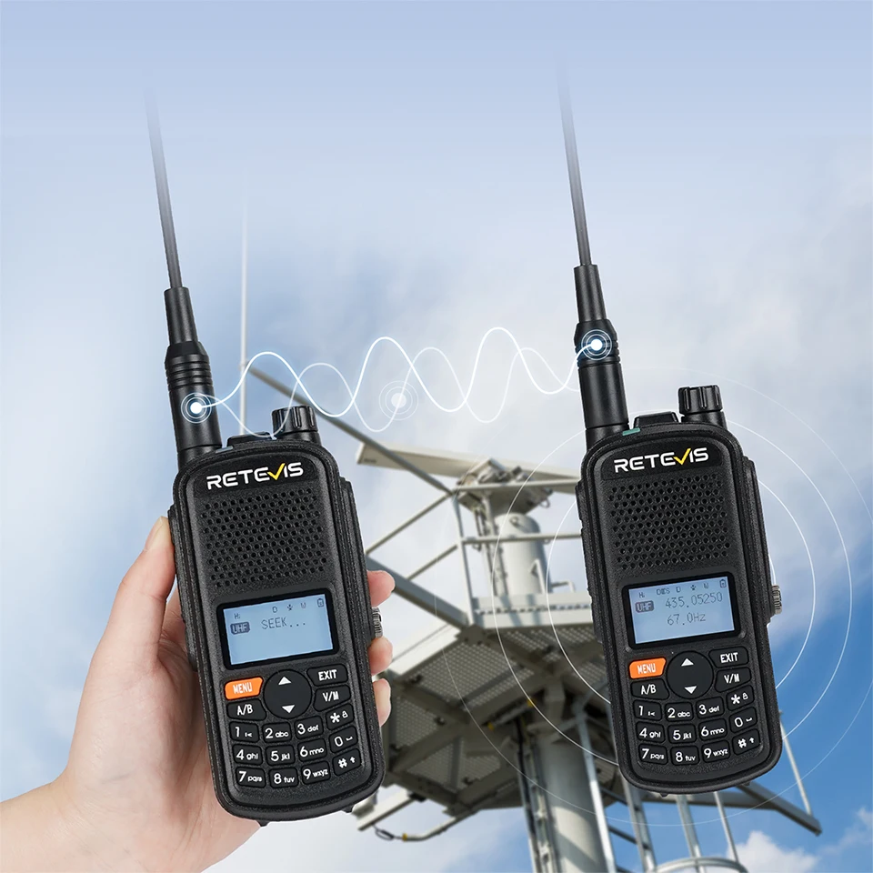 Retevis A61 Walkie Talkie GPS AM FM Long Range Kommunikation Amateurfunk IP67 Wasserdichtes Zwei-Wege-Radio Amateur Transceiver Camping – Detail 11