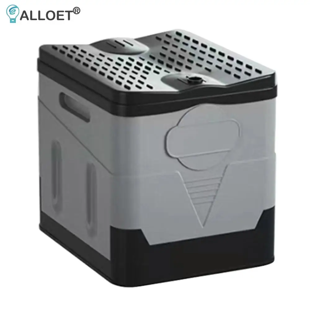 Folding Toilet Portable Car Toilet Bucket Strong Bearing Capacity Reusable Trash Can for Tour Emergency Self-driving Travel
