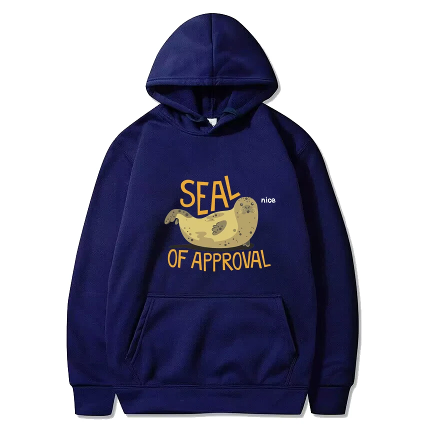Seal of Approval Graphics hoodie Men Women Harajuku Fashion Streetwear Long Sleeve Sweatshirt High Quality 2024 Fleece Hoodies