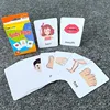 Children's Early Physical Cognition English Word Education Card  Animal Fruits Flashcards Montessori Baby Kids Early Educational 1