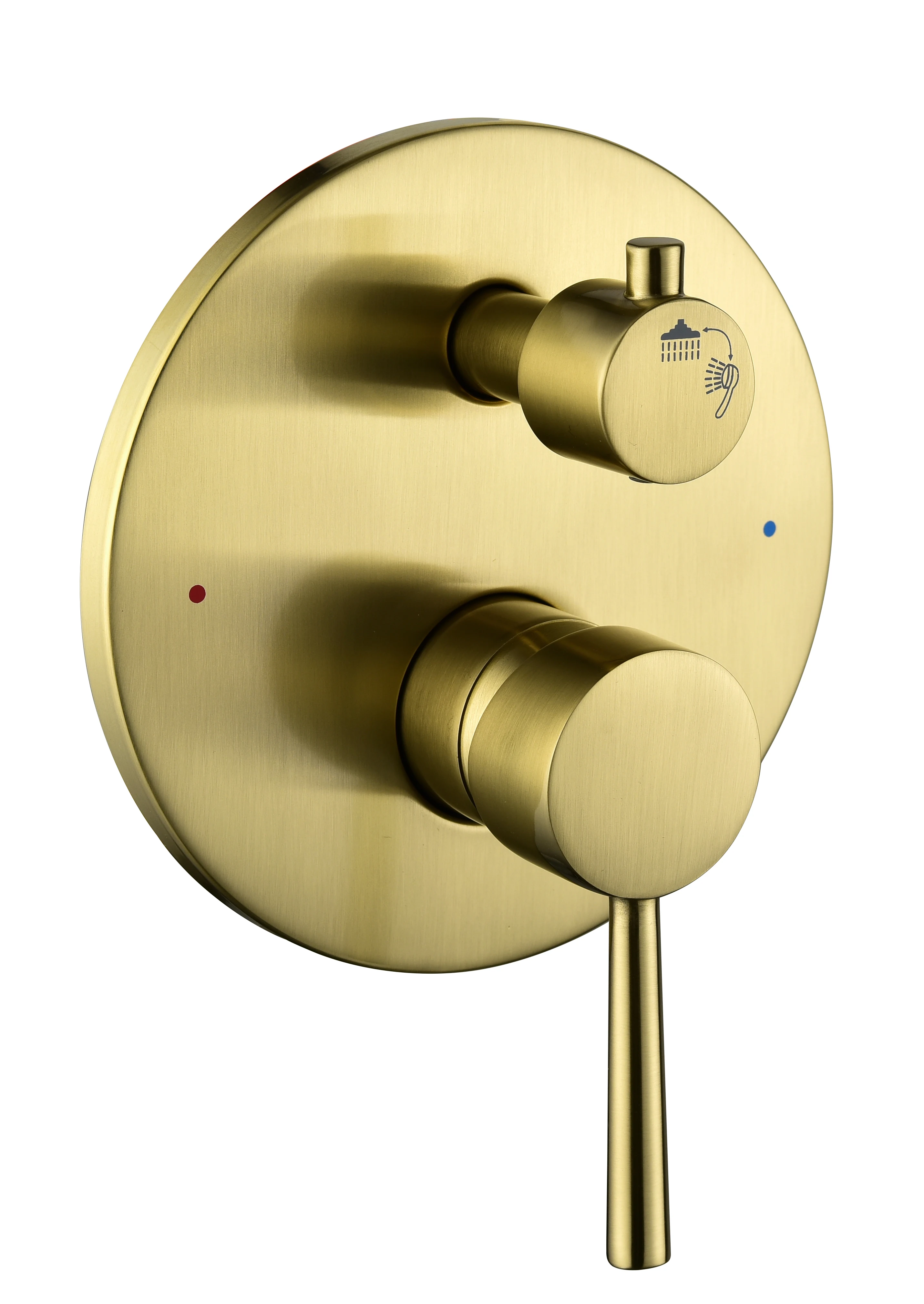 Shower System, Wall Mounted Shower Faucet Set for Bathroom with High Pressure 10" Stainless Steel Rain head, Brushed Gold