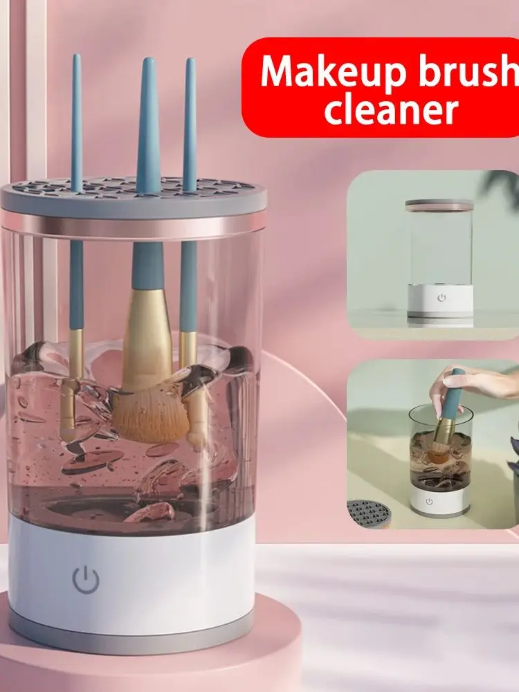 Description Picture 5 of itemElectric Makeup Brush Cleaner Makeup Brushes Portable Usb Cleaning Tool Automatic Makeup Brush Cleaning Stand Device