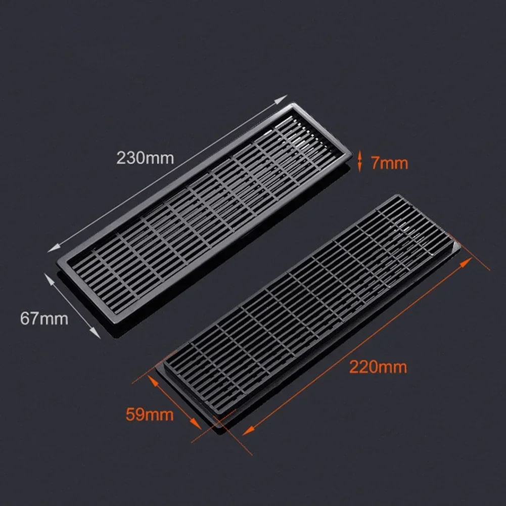 1pcs Cabinet Wardrobe Air Vent Grille Ventilation Cover Plastic Rectangular Exhaust Mesh Furniture Hardware Home Accessories cabinet air vent grille