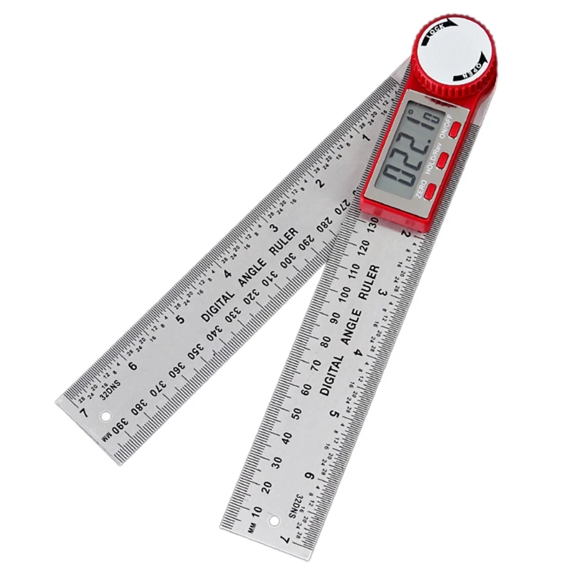 Digital Ruler Meter 0-200mm 0-300mm 0-500mm Ruler Inclinometer Electron Goniometer Protractor Finder Scale Measuring
