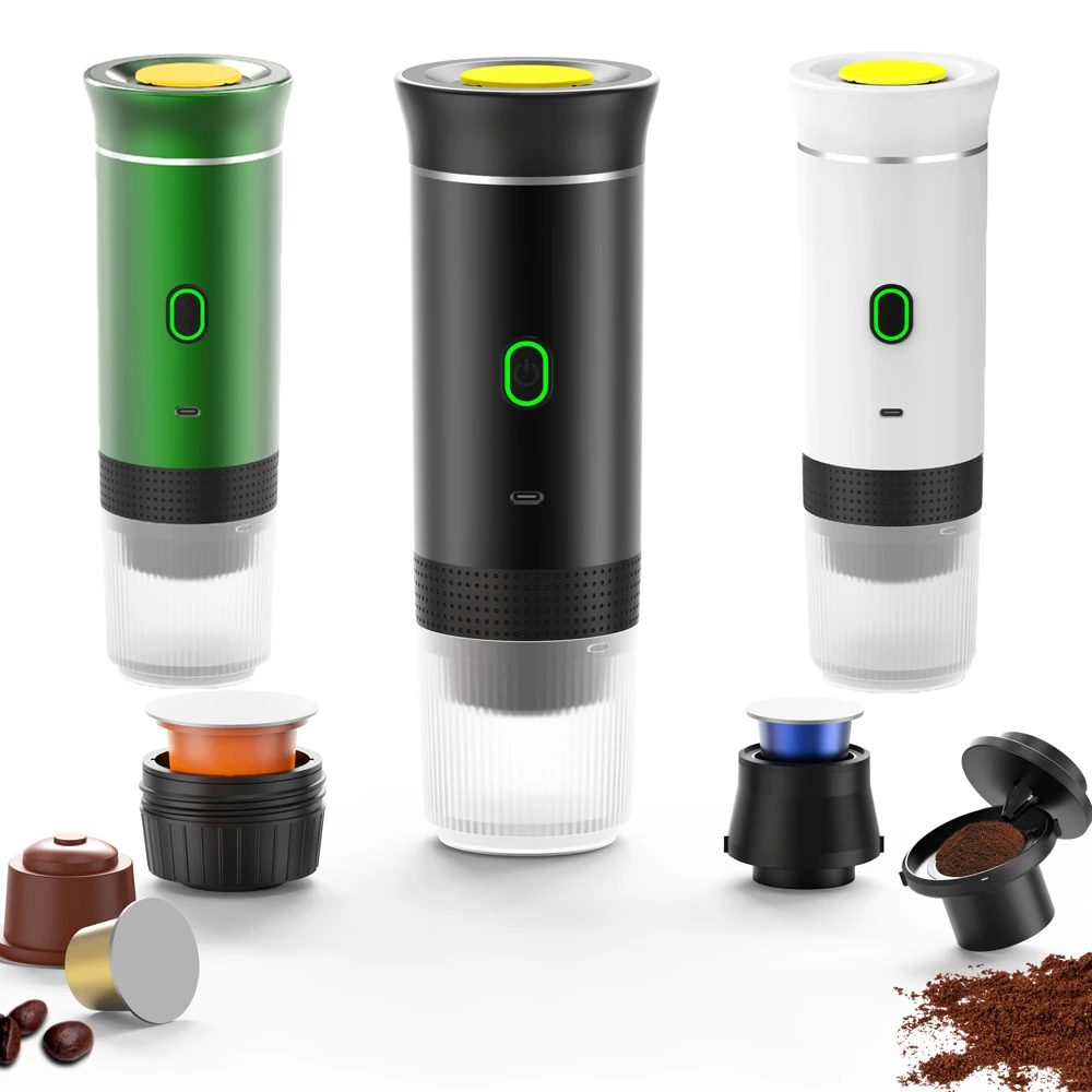3-in-1 Capsule Powder Travel Coffee Maker Wireless Electric Portable Espresso Coffee Machine for Home Camping Maker espresso coffee maker,capsule coffee maker