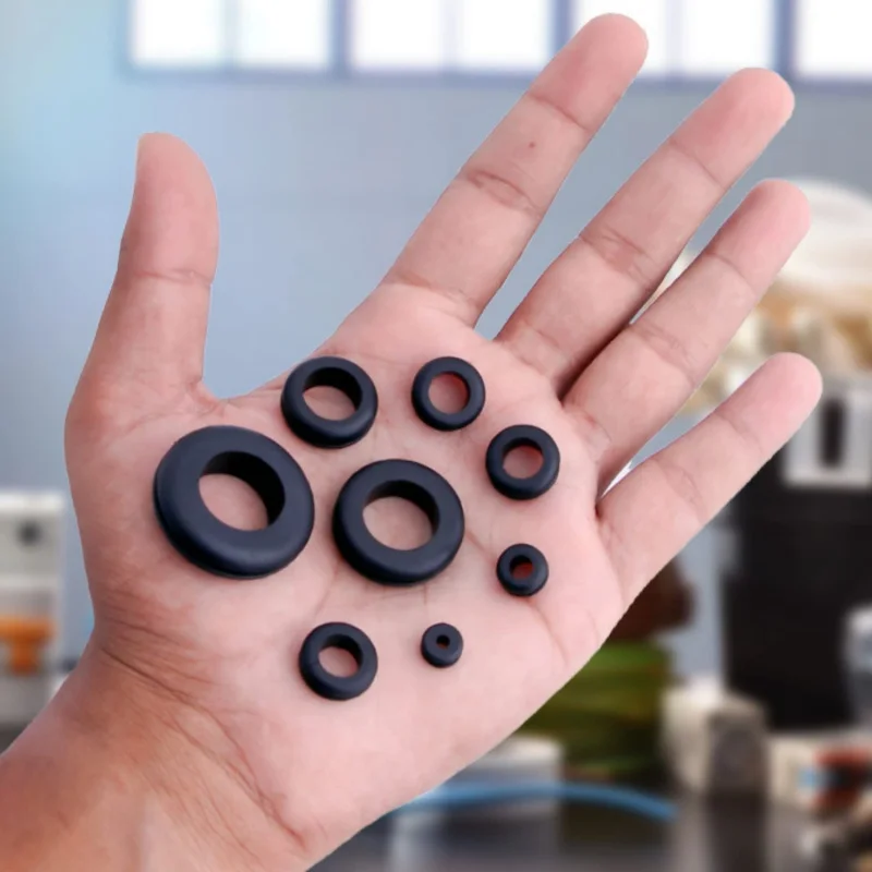 Rubber Grommet 50/100pcs Blanking Hole Wiring Cable Gasket Rubber Seal Assortment Set For Protects Wire Cable Hardware Tools