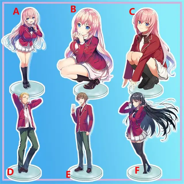 Anime Classroom of the Elite Action Figures Stand Model Plate Ayanokouji  Kiyotaka Horikita Suzune Sakura Airi Acrylic Board 15cm - AliExpress