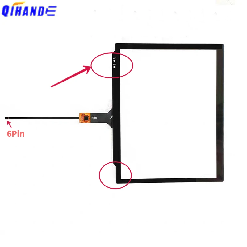 Polegada Sensor de Tela Toque Digitador Vidro Tesla Painel 2.5d Gt911 6pin 212*172 mm para Rádio Gps Navegação Toque Novo 9.7 - Imagem 2
