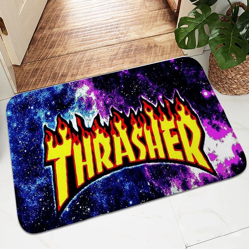 

Foot Mat T-Thrashers Living Room Bathroom Rug Outdoor Entrance Doormat Sleeping Room Floor Carpet Anti Slip Home Decorations