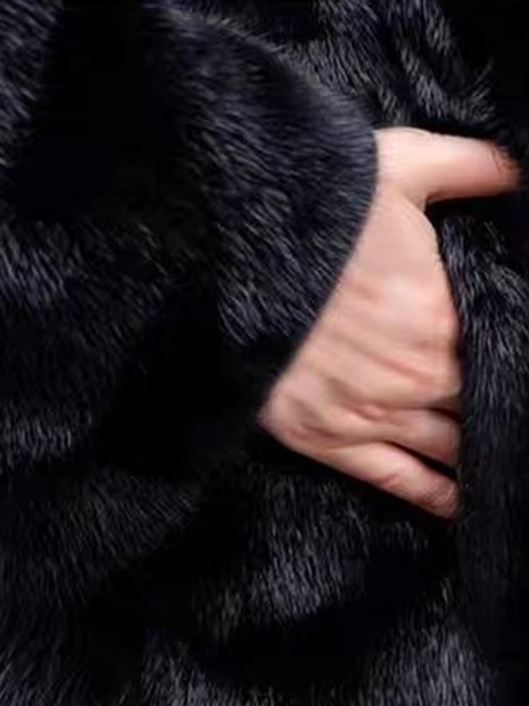 Thicken Faux Fur Long Coats Women Hoodies Thicken Oversize Long Sleeve Lady Elegant Jacket 2024 Winter Warmer Female Streetwears 6