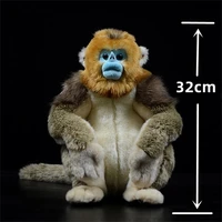 Golden Monkey High Fidelity Anime Cute Plushie Snub-nosed Monkey Plush Toys Lifelike Animals Simulation Stuffed Doll Kawai Gifts 2