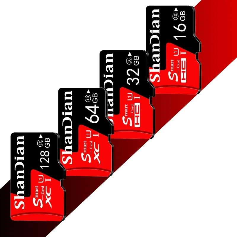 SHANDIAN 100% Original High Speed Mini SD Card 256gb Class 10 TF Card 32GB 64GB 128GB for Phone Tablet Monitoring Tachograph UAV