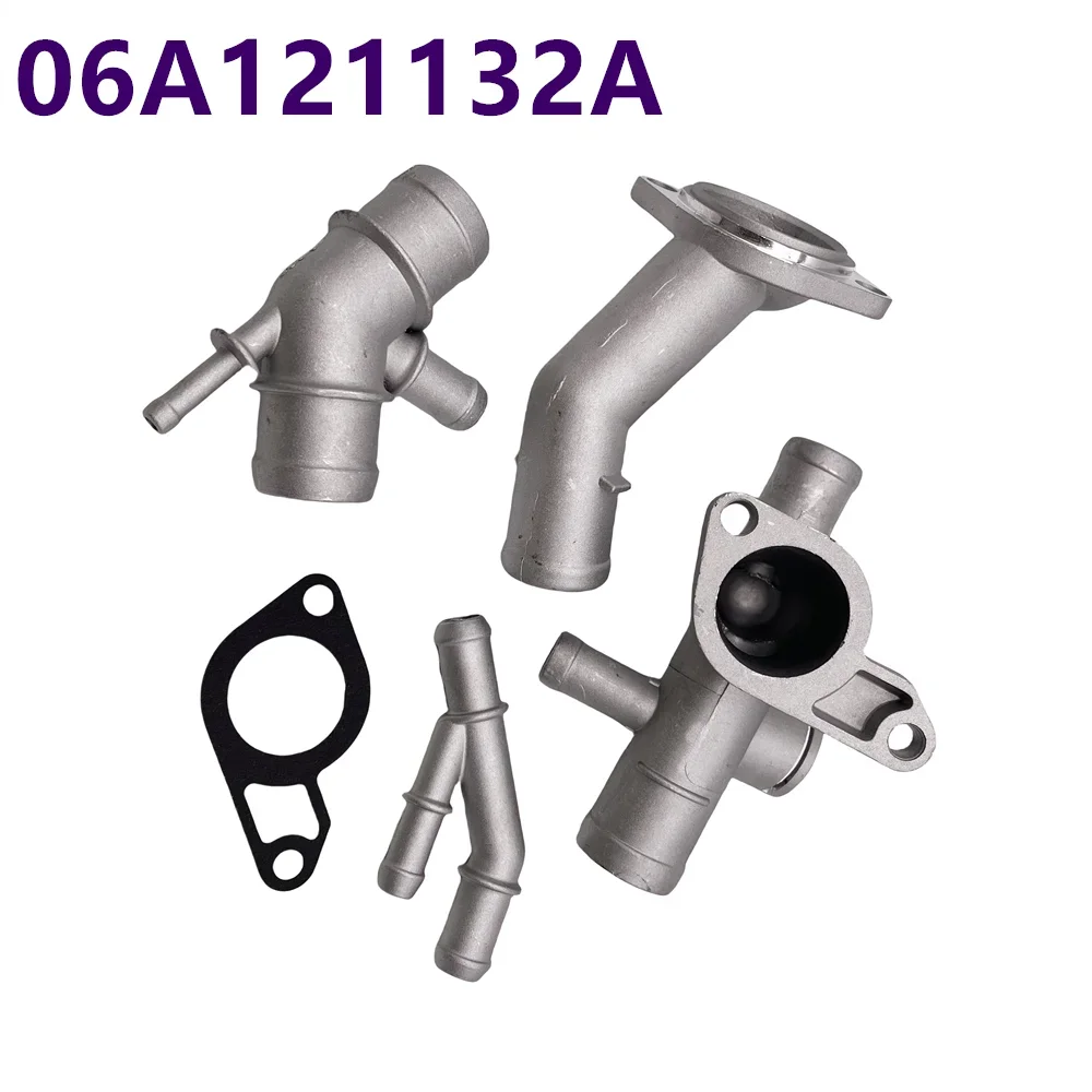 Replacement 06A121132A For TT Mk4 1.8T Flange Engine Cooling Kit with Accessory Connection Connector Upgrade Kits Auto Parts