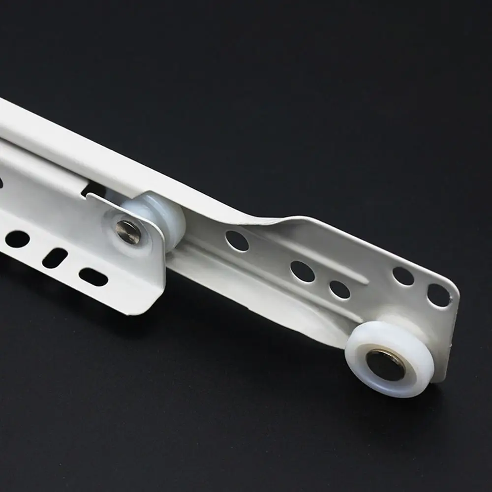 1Pair Drawer Slides Mute Two Cabinet Rails Drawer Track Slides Computer Table Chute Cabinets Keyboard Roller Pulley Furniture Cabinets Slides