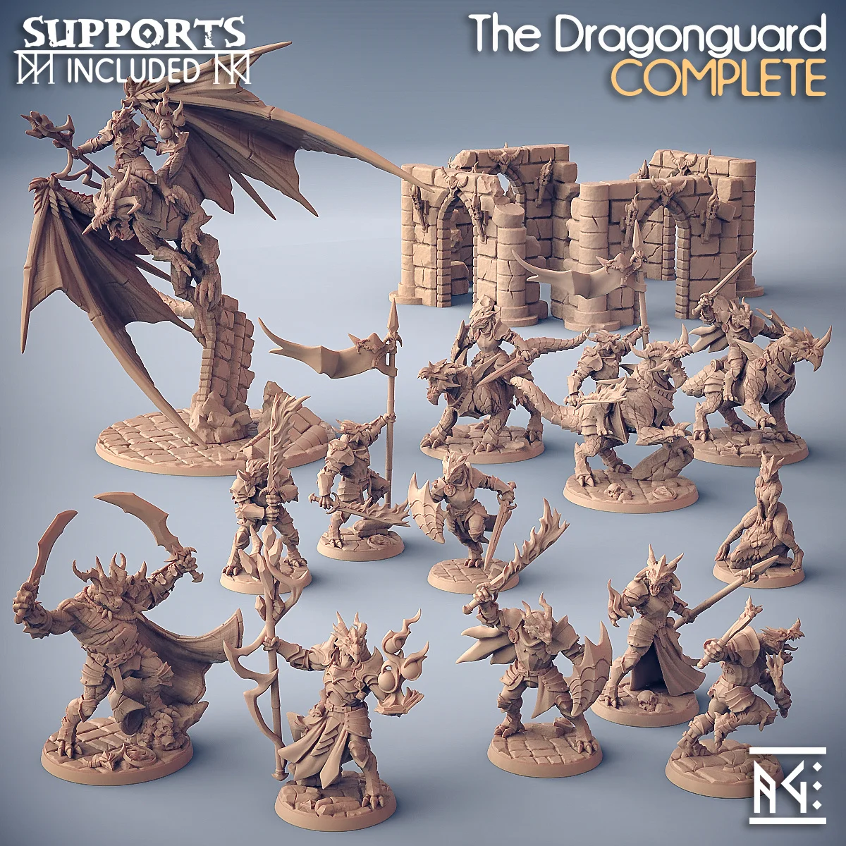 Dragon Knight Reverend showcases a third-party DND board game chess piece model for Rangers 【 archmage 】 mage apprentice witch elemental monster dragon and dungeon dnd running team board game chess model