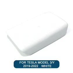 Premium TPE Soft Case Car Center Console Armrest Pad (Model3 Y WHITE)