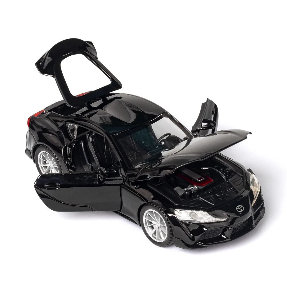 1/32 Toyota GR SUPRA Diecast Alloy Car Model High Simulation Metal Toy With Sound Light Pull Back For Kid Children Collection 3