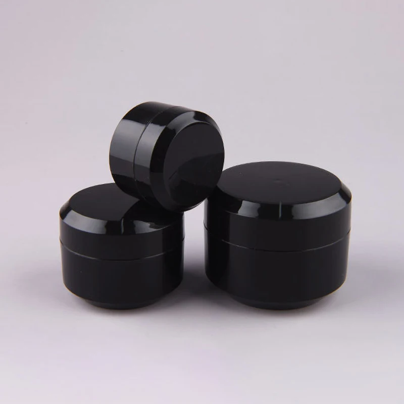 

50pcs/lot Double Cream Jar Brushed Nail Oil Glue Bottle Coloured Drawing or Pattern Cans Japanese wide Mouth Extend Glue