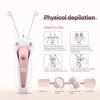 Electric Body Hair Remover Women's Cotton Thread Leg Arm Shaver Razor Lady Beauty Neck Rechargeable Hair Epilator 5