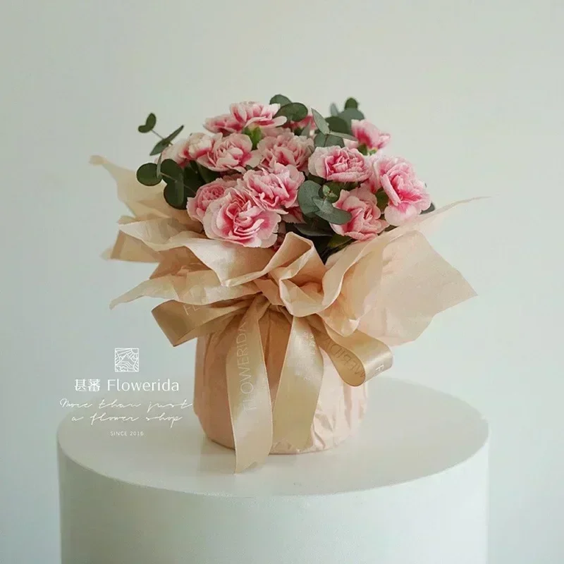 10Pcs 50*66cm Tissue Paper Flower Bouquet Wrapping  For Florist Wedding Birthday Party Gift Packing Decor DIY Crafts