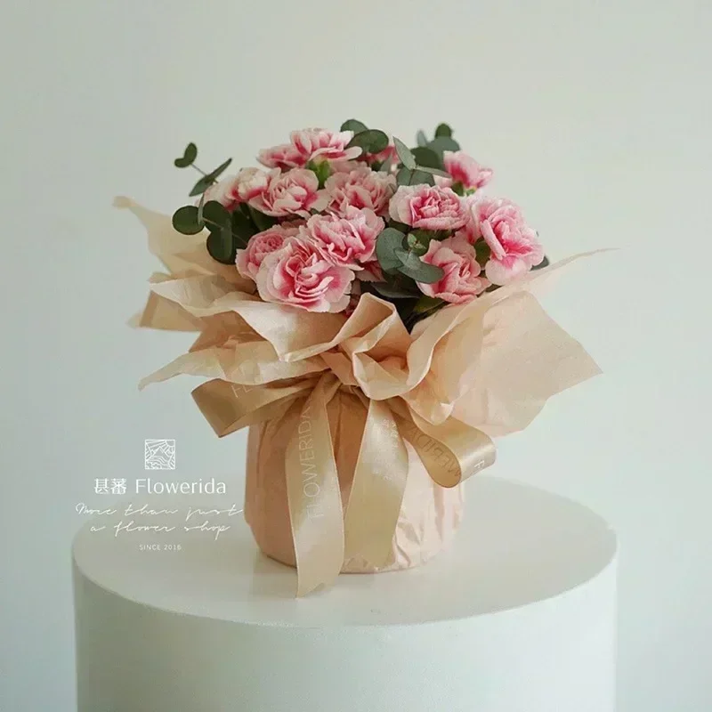 10Pcs 50*66cm Tissue Paper Flower Bouquet Wrapping For Florist Wedding Birthday Party Gift Packing Decor DIY Crafts
