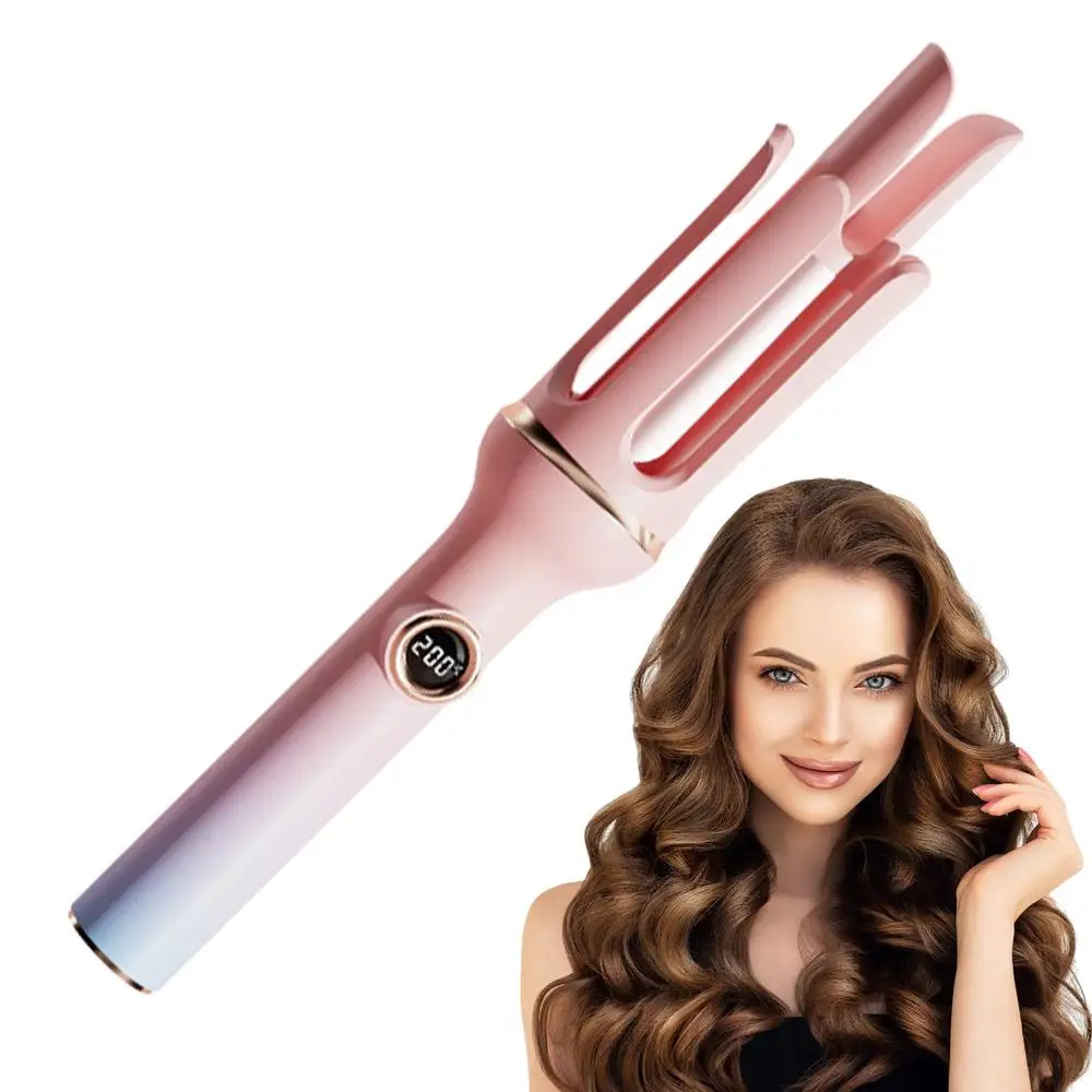 Description Picture 2 of itemHair Curler 360 Degree Rotating 1.25 Inch Long Hair Curling Irons Professional Ceramic Glaze Coating Hot Tools Curling Iron With