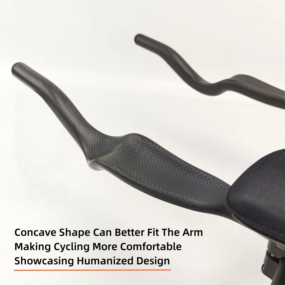 Description Picture 3 of itemNew Special-Shaped Clamp Road Fixed Gear Bike Triathlon Time Trial 3K Full Carbon Bicycle Extended TT Rest Handlebar Carbon Bar