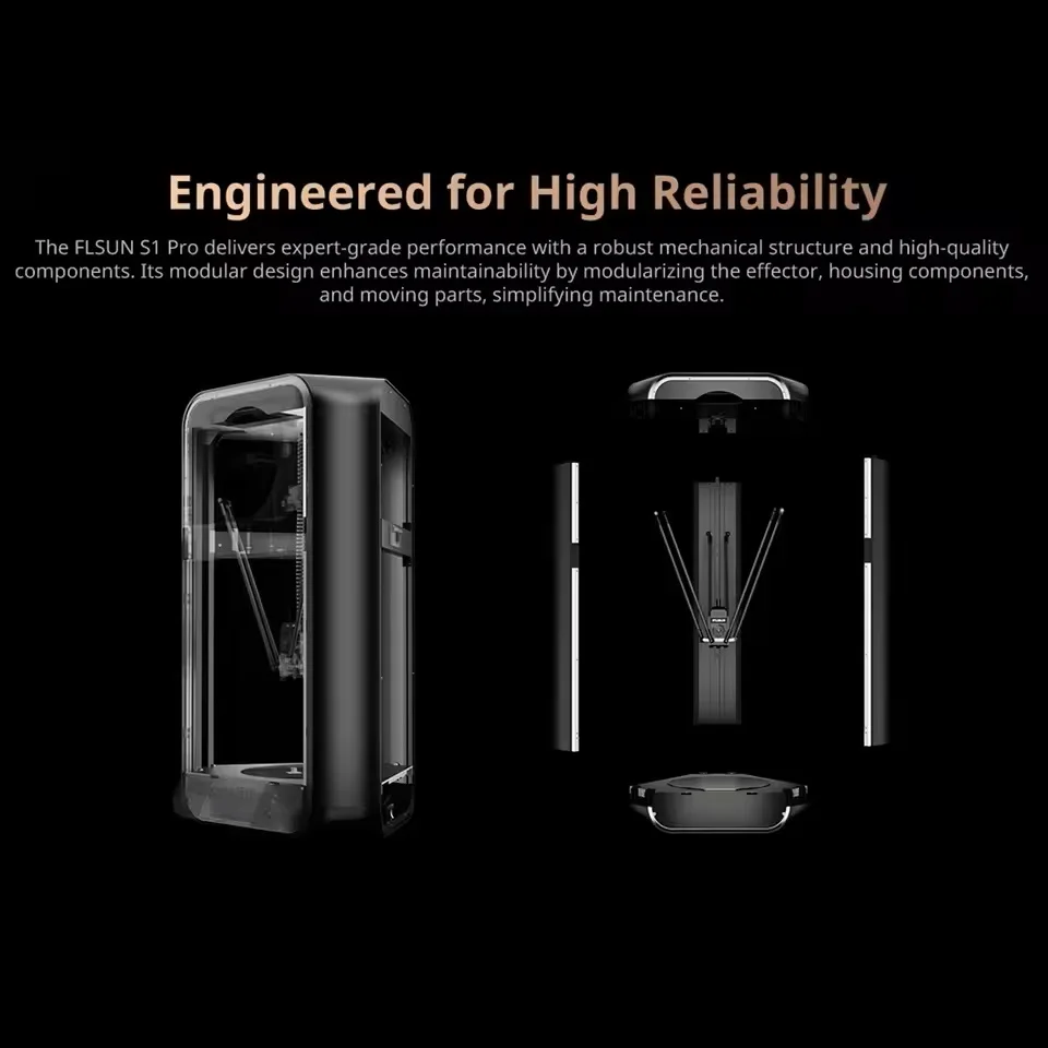 FLSUN S1 Pro 3D プリンタ移動速度最高速度 1200mm/s 40000+ Mm/s² FDM