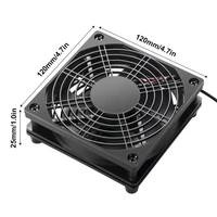 Router Fan DIY PC Cooler TV Box Wireless Cooling Silent Quiet DC 5V USB Power 120mm Fan 120x25mm 12CM W/Screws Protective Net - Image 6