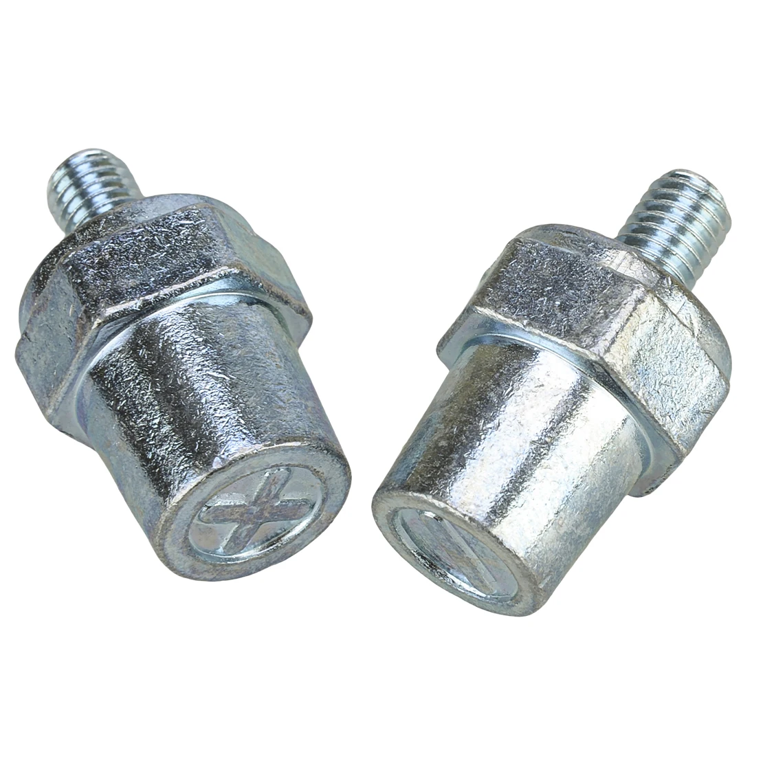 

NEW 1 Pair Car Boat Battery Terminal Connector Post M8 Bolt Positive Negative Lead Alloy Fit for Van Silver