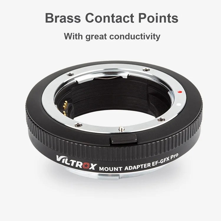 VILTROX EF-GFX Pro Auto Focus Lens Mount Adapter Ring for EF/EF-S Lens to Fuji