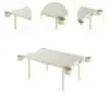 Folding Camping Table Beach Table with 4 Cup Holders Handle Design Multipurpose Outdoor Desk Cooking Desk for BBQ Backpacking 5