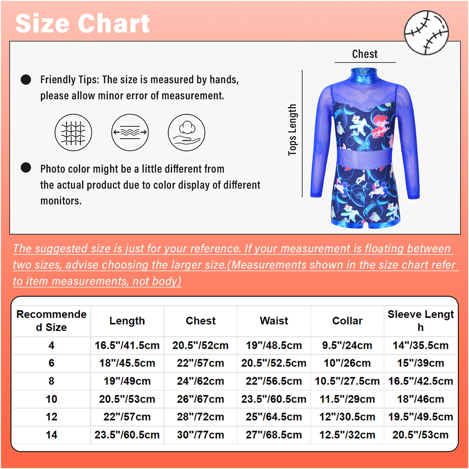 Toddler Girls Dance Leotard Costumes Gymnastics Dancewear Stage Performance See-through Sheer Mesh Long Sleeve Bodysuit Jumpsuit