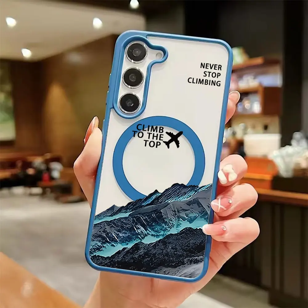 Inspirational Quotes Magnetic Wireless Charging Phone Case with Magsafe Cover