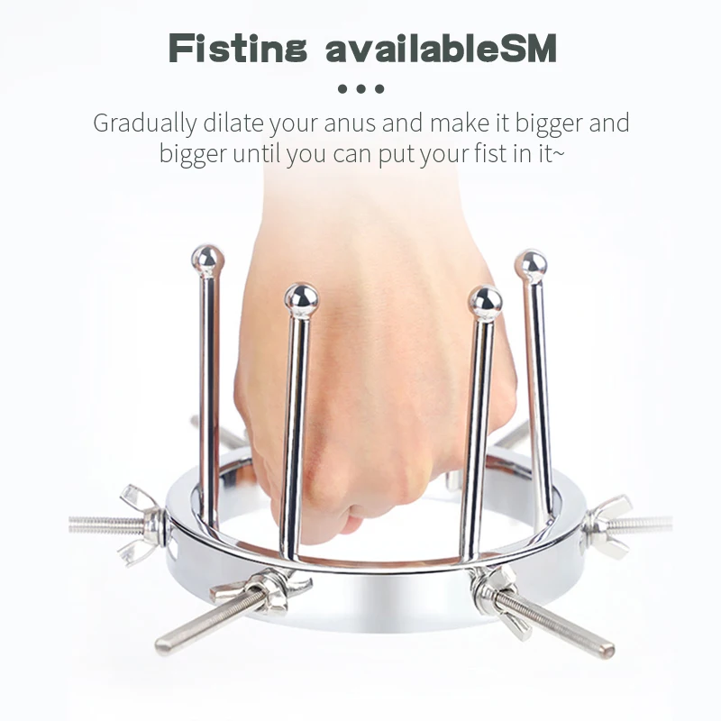 SM Extreme Anal Spreader Vaginal Dilator Vaginal Speculum Mirror Adult Masturbator Anus Dilators Plug Sex Toys Medical Device