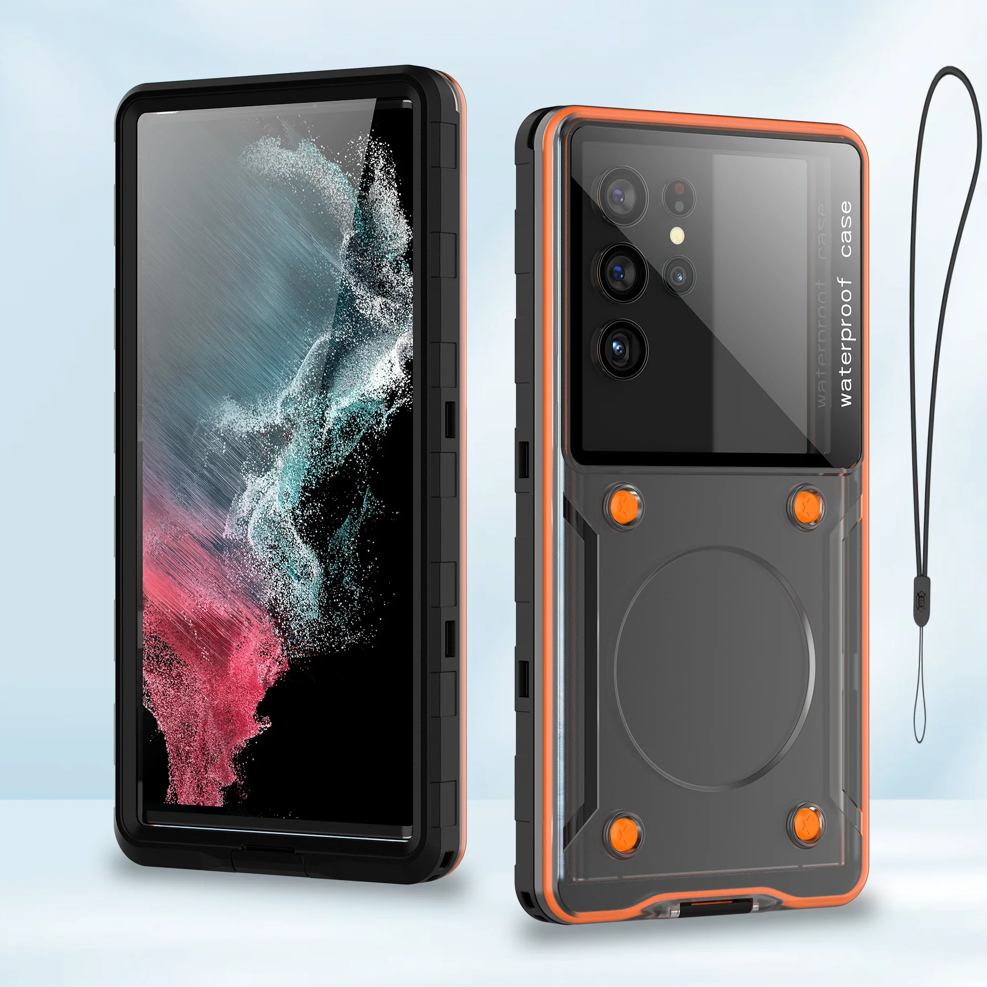 Custodia impermeabile universale IP68 da 6,9 pollici completamente sigillata, adatta per telefoni di Apple, Sanfang, Xiaomi e altre marche