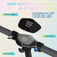 RCB R12 Trottinette Électrique Enfant 6-12 ans, Lumières RGB, Démarrage Non Nul, Double Freinage, Écran LCD, 3 Vitesses, Pliable 5